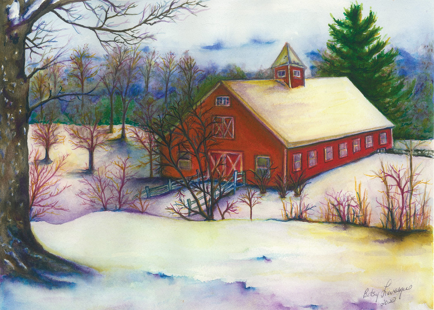 Giclee watercolor Prints 8x10 unframed
