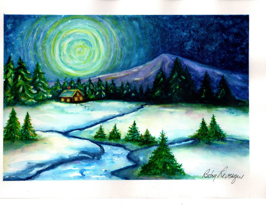 Giclee watercolor prints 5x7 unframed