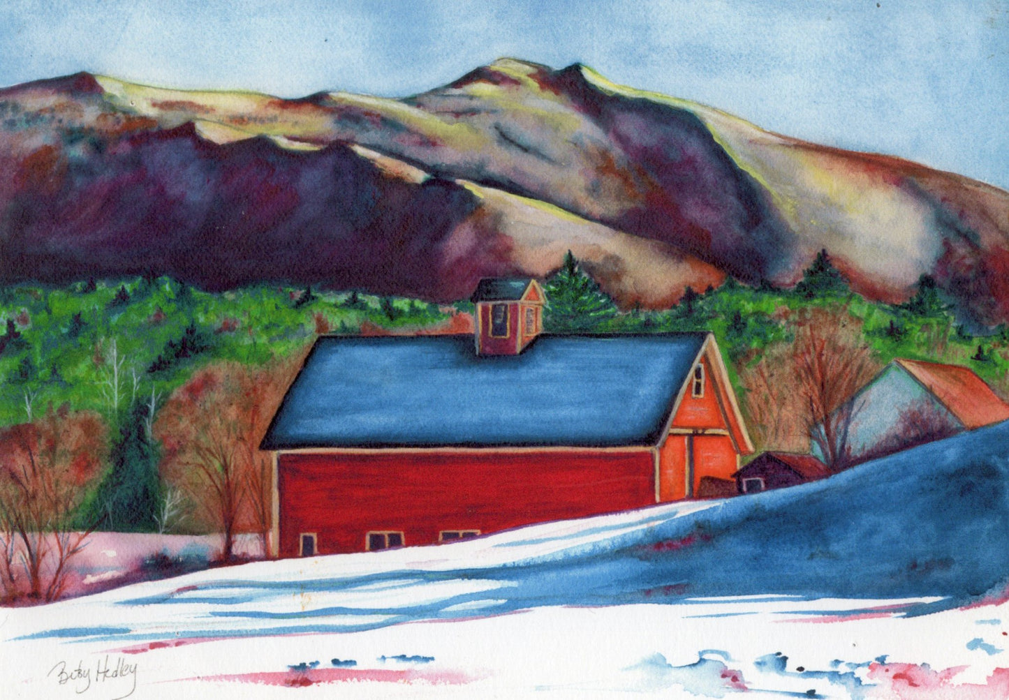 Giclee watercolor Prints 8x10 unframed