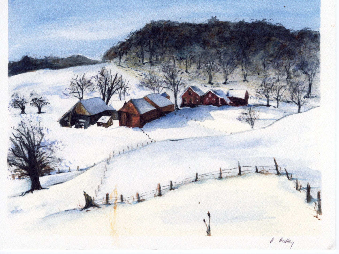 Giclee watercolor Prints 8x10 unframed