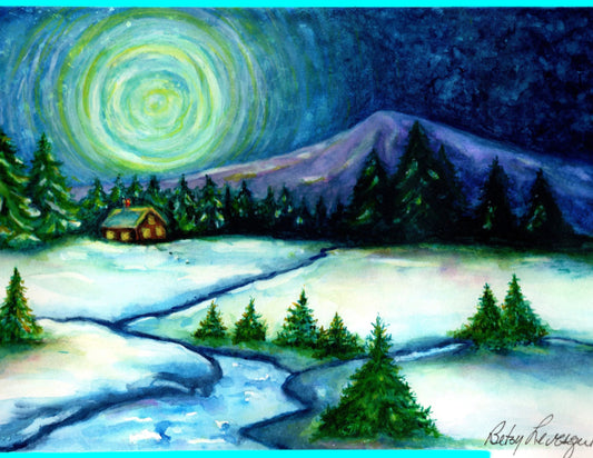 Giclee watercolor Prints 8x10 unframed